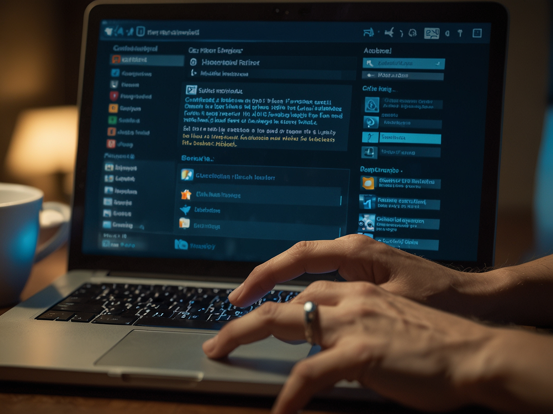 Login hero image showing secure access